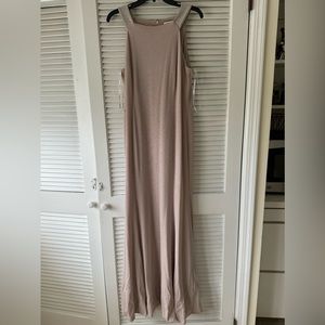 Pink Calvin Klein dress.